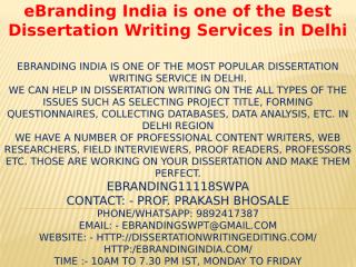6.eBranding India is one of the Best Dissertation Writing Services in Delhi.pptx