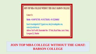 1.JOIN TOP MBA COLLEGE WITHOUT THE GMAT BABSON COLLEGE.pptx